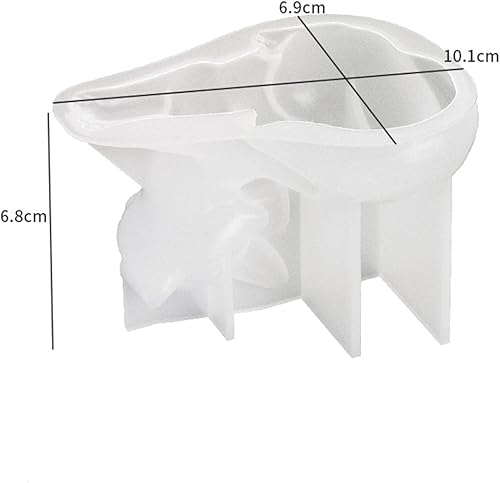 Xidmold Moule en silicone pour bougies en forme de renard, bougie en forme de renard, pour fondant, cire de soja, savon, plâtre, résine époxy, artisanat (A) - Nail Gallerys