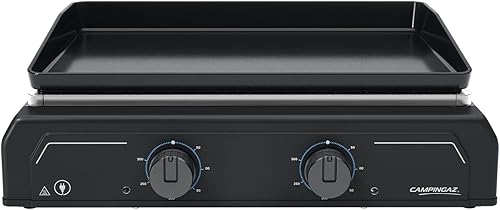 Campingaz Plancha Electric 2 XD, barbecue de table électrique, avec plaque en fonte et 2 zones de cuisson séparées, puissance 3400 W; idéale pour les grillades méditerranéennes 3000006756 Noir - Nail Gallerys