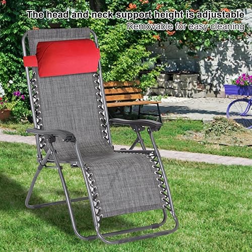 Coussin Repose Tete - Coussins Appuie-tête Réglable En Hauteur, Oreiller De Chaise Longue/de Jardin Ergonomique Amovible, Appuie-tête Souple, Pour Chaises Pliantes D'extérieur, Chaise Longue - Nail Gallerys