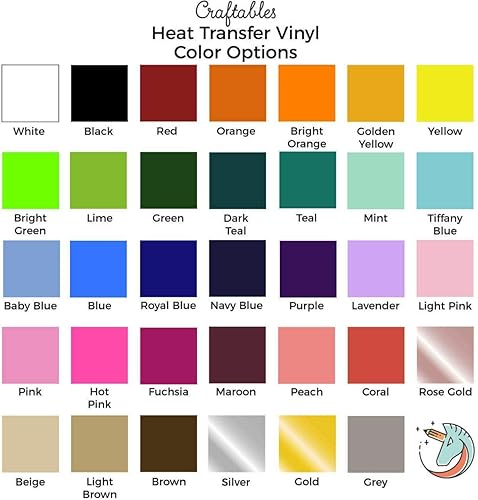 Craftables Rouleau de vinyle HTV pour transfert thermique Argenté 15,2 m – Facile à désherber pour T-shirt Silhouette Cameo, Cricut, presse à chaleur, tous les travaux manuels - Nail Gallerys