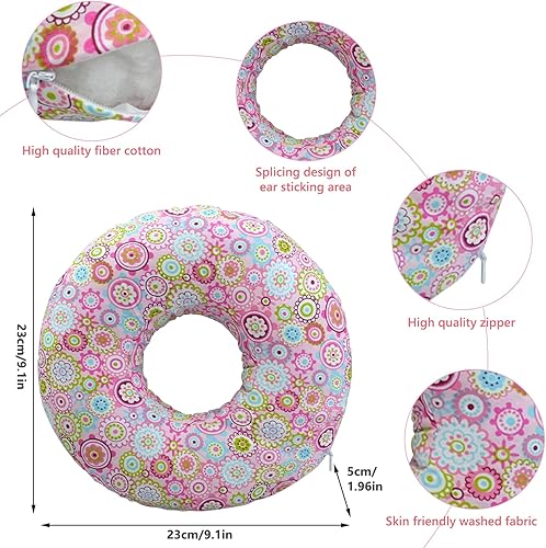 Coussin De Piercing Avec Trou, Coussin Piercing Avec Trou, Oreiller Avec Trou, Coussin Donut Pour L'oreille, Coussin Oreille Avec Trous, Pour Dormir Sur Le Côté, Côtés De Soutien 23*23*5CM (Rosa) - Nail Gallerys