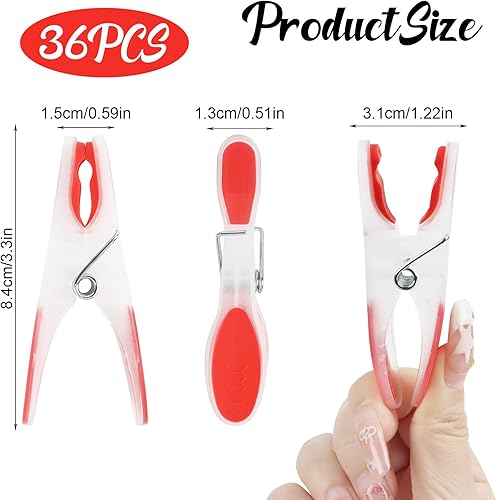 SULOLI 36pcs Pince a Linge Epingle a Linge Pince à Linge en Plastique pour Maison et Vêtements - Nail Gallerys