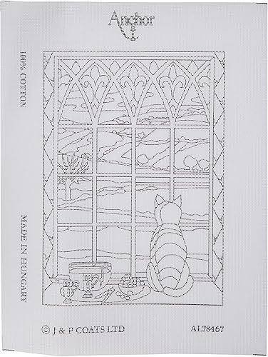 ANCHOR kit de Broderie à Point Lancé - Winter Through The Window - Nail Gallerys