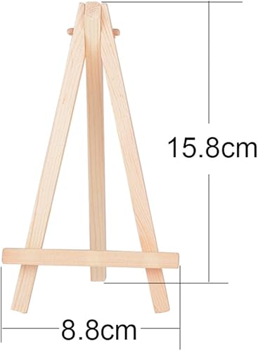 DEOMOR (15,8 x 8,8cm) Lot de 20 Mini Bois Chevalets Triangle de Table Porte Nom Numéro Table Photo Support pour Décoration Table de Mariage Anniversaire Bureau - Nail Gallerys
