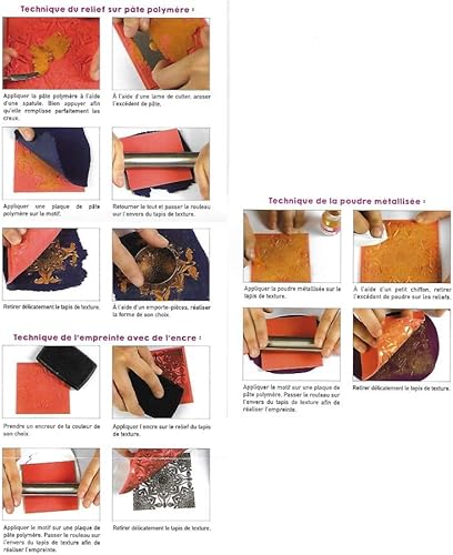 DIY - Loisirs Créatifs Modelage - Tapis de Texture Souple - Ethnique - Nail Gallerys