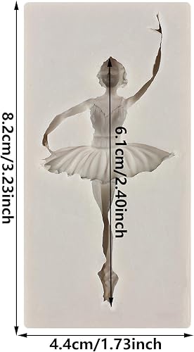 MINFEIDMS Moule En Silicone Danseur De Ballet Ballet Fille Fondant Moule Pour Décoration De Gâteau Au Sucre Cupcake Topper Chocolat Gomme Pâte Bonbons Argile Polymère - Nail Gallerys