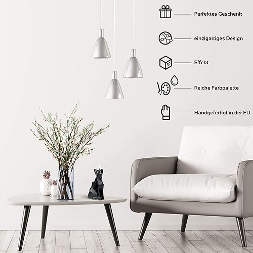 Candellana Fait Main Cat Low-Poly Bougie Cadeau - Drôle - Bougie Décorative - Home Décor - Cadeaux pour Les Amis - Mèche en Coton - Durée de Combustion 35h - Red Bougie - Nail Gallerys