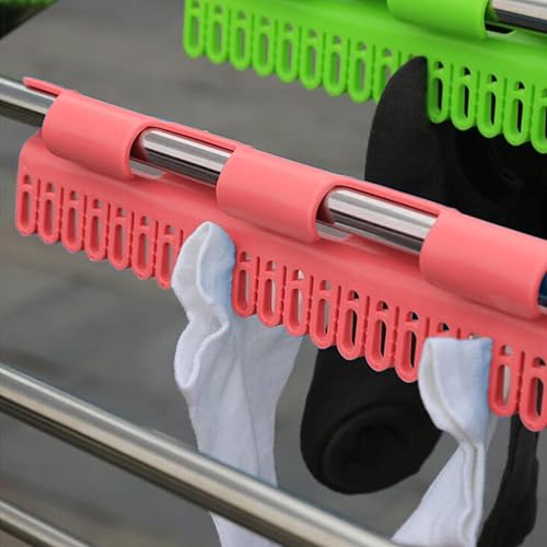 Lithyc Paquet de 4 SèChe-Chaussettes, Support de SéChage de Chaussettes à Suspendre, éTendoir Chaussettes Rond,Etendoir sous Vetement Adapté Aux Chaussettes, Serviettes Et Gants - Nail Gallerys