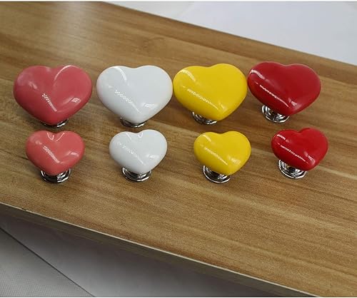 Zerniple Lot de 6 poignées de porte en céramique pour chambre d'enfant Rose - Nail Gallerys