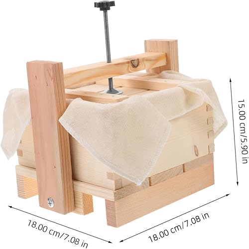 HOLIDYOYO 1ensemble Moule à Tofu Bois Kit De Fabrication De Tofu Fait Maison Outil Pratique Pour Préparer Du Fromage De Soja Pour Cuisine Artisanale - Nail Gallerys