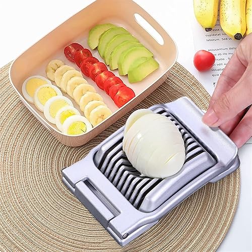 Coupe Oeuf,Coupe Oeuf Coupe Tomates Coupe-œufs Couteau Champignon Combi Oeuf Trancheur Trancheuse à Oeufs Outil de Cuisine pour Couper Les Oufs Cuits Champignons Salades Fraises Tomate - Nail Gallerys