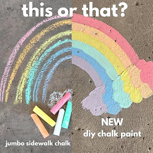 Sidewalk Chalk Paint Brush, 3Pcs Paint Brush Set, Chalk for Sidewalk Painting, Add Water to The Brush and Use Washable, Easy to Clean (3Pcs) - Nail Gallerys