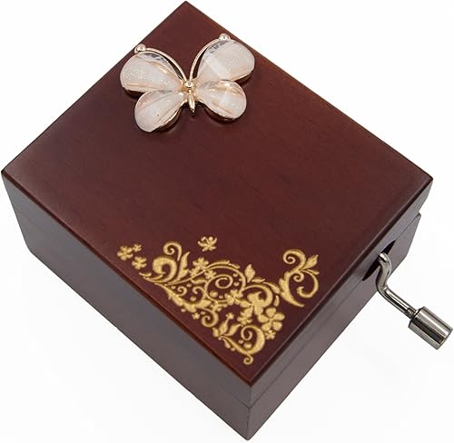 Mini Handcrank Music Box Tune of Fur Elise(Butterfly) - Nail Gallerys