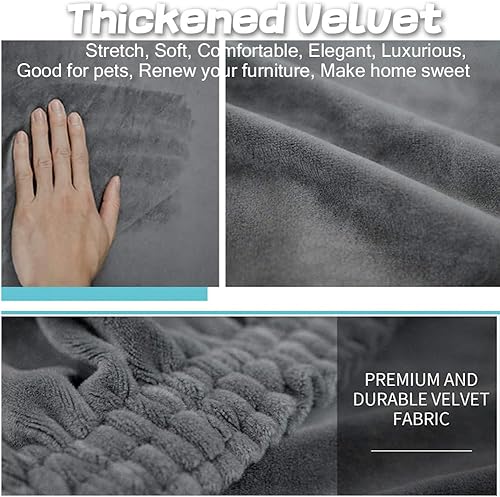 Highdi Housses Ottomane Carré Housses de Pouf Housse Repose-Pieds en Velours Doux Housse de Tabouret Anti-dérapante avec Fond Élastique, Plusieurs Couleurs Disponibles (Brun,45x45x45cm) - Nail Gallerys