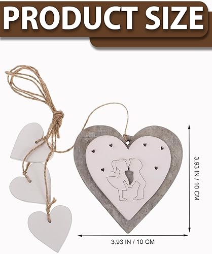 TPZORJX Cœur décoratif en bois à suspendre -coeur en bois,decoration coeur,coeur a suspendre, Décoration de fenêtre - Cadeau - Décoration de fenêtre à suspendre - Décoration de fenêtre - Nail Gallerys