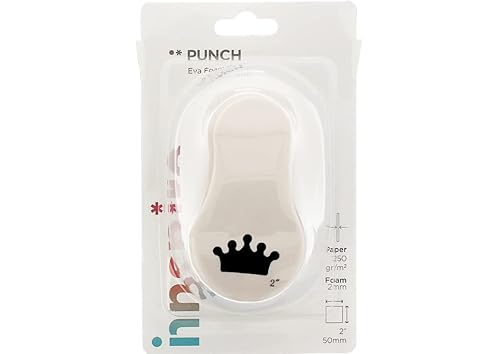INNSPIRO Perforatrice de figures Eva Foam Punch couronne 50mm, perforatrice pour scrapbooking, DIY, manualités, création de cartes. - Nail Gallerys