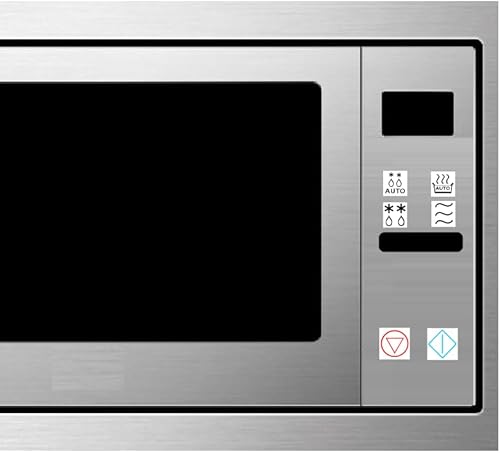 Autocollant pour interrupteur micro-ondes symbole marquage pour votre micro-ondes (R blanc 99/2) (smal) - Nail Gallerys