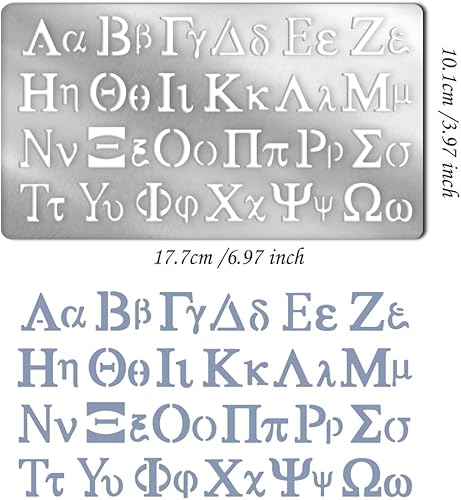NBEADS Pochoir en Métal de L'Alphabet, 10.1x17.7 cm Pochoirs de Lettres Antiques Réutilisables Pochoirs en Acier Inoxydable Pochoirs Loisirs Creatifs pour Scrapbooking Décoration Murale - Nail Gallerys