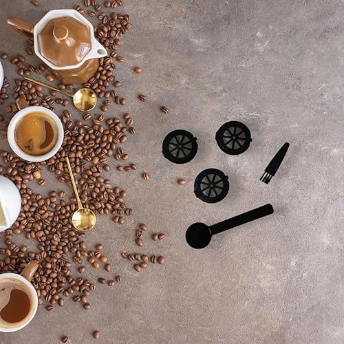 Fackelmann 42227 Kit de 2 capsules café réutilisables compatibles Senseo, capsule café reutilisable, accessoires pour machines à café, dosette café réutilisable, capsules permanente, PET, 7 x 1 cm - Nail Gallerys