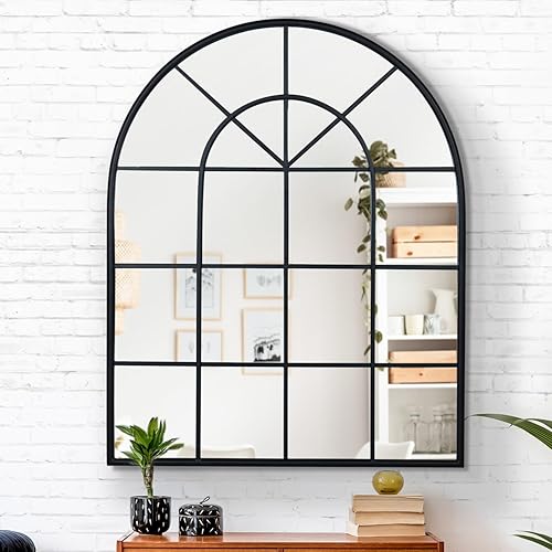 IDMarket - Miroir verrière Arche Design Industriel 80x100 cm - Nail Gallerys