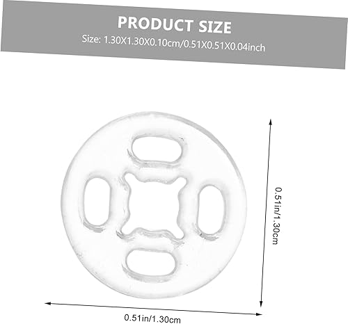 Homoyoyo 2 Bouton pression transparent boutons de vêtements coudre des boutons-pression s'enclenche boutons pression boutons couture boutons de combinaison boutons anti peering Plastique - Nail Gallerys