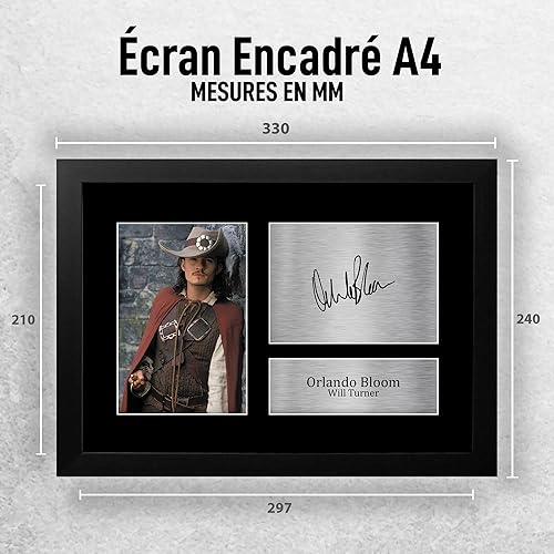 HWC Trading A4 Orlando Bloom Pirates of the Caribbean Cadeaux Imprimé Signé Autographe Photo pour les fans de cinéma - A4 - Nail Gallerys