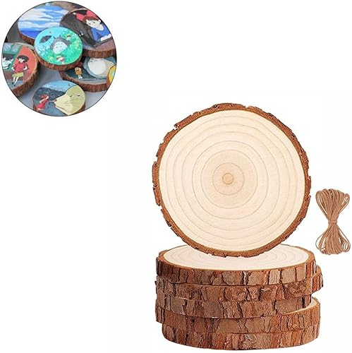 2 PCS Tranches de Bois 28-30CM, Disques de Bois Brut Naturel, Rondin De Bois Naturel, pour Bricolage, Mariage, Décoration de Noël, Artisanat - Nail Gallerys
