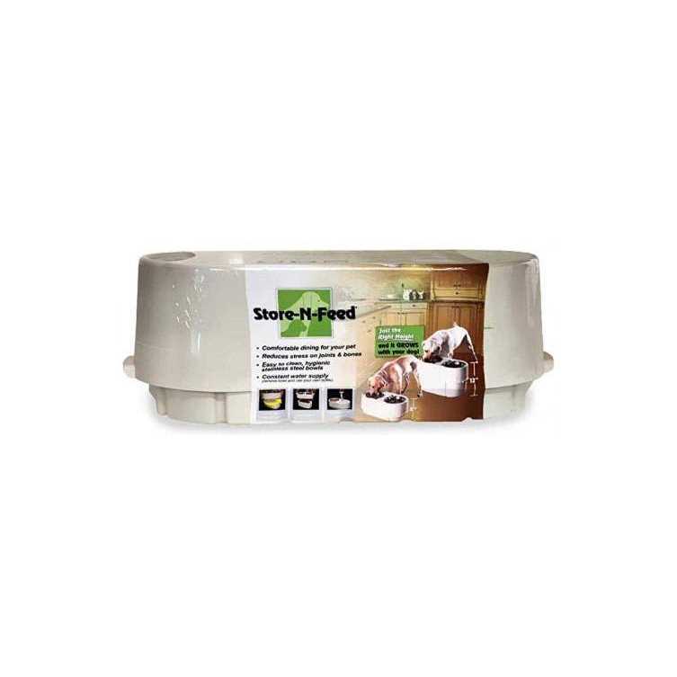 Store-N-Feed Elevated Double-Diner Pet Feeder - Nail Gallerys