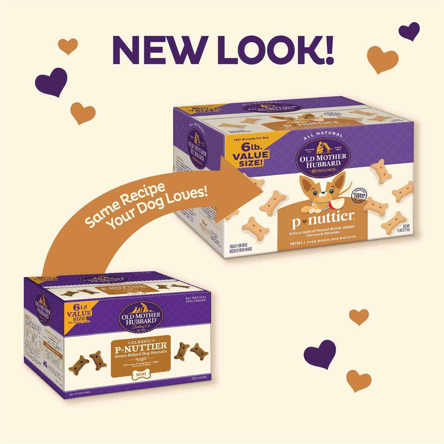 Old Mother Hubbard Classic P-Nuttier Biscuits Baked Dog Treats Mini - Nail Gallerys