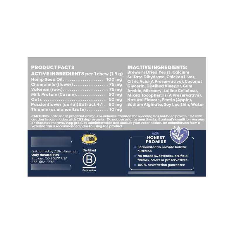 Only Natural Pet Hemp Calming Support - Nail Gallerys