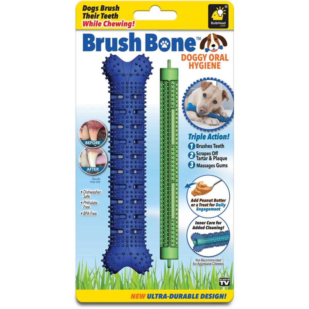 Bulbhead Brush Bone Dog Self Brushing Toothbrush 1 pk - Nail Gallerys