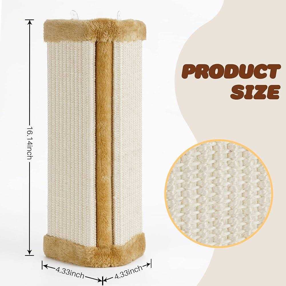 lahas cat wall corner scratcher furniture protector kittens scratch board sisal cat scratching pad wall mounted for indoor ca - Nail Gallerys