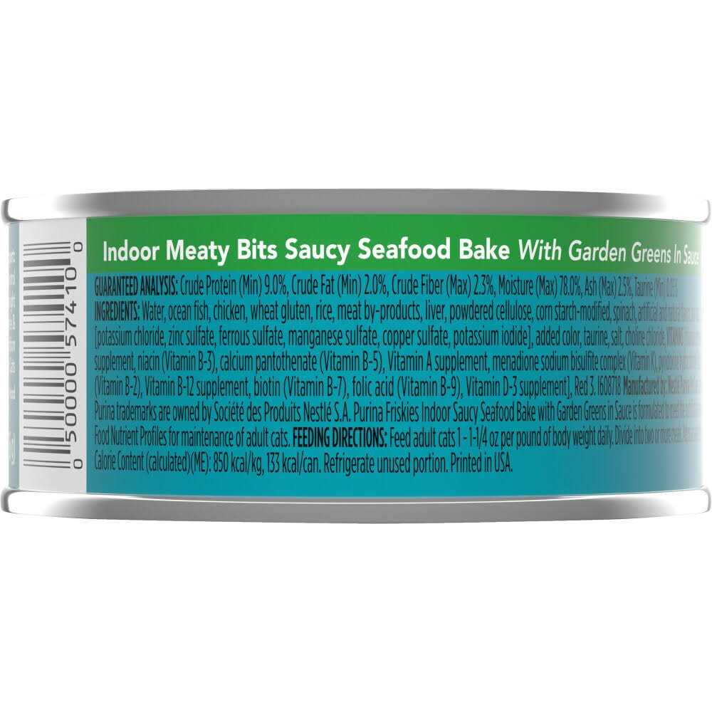 Purina Friskies Indoor Wet Cat Food Saucy Seafood Bake - Nail Gallerys