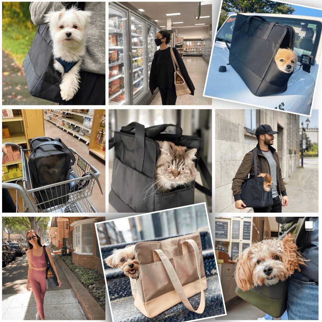 Pet Tote Bag for Small Dogs and Cats by Oskar&Friends - Nail Gallerys