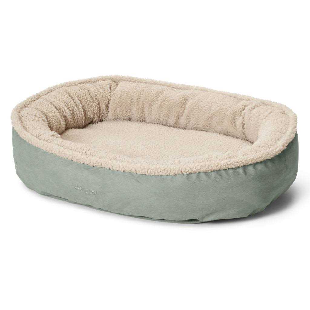 Orvis ComfortFill-Eco Wraparound Dog Bed with Fleece - Nail Gallerys
