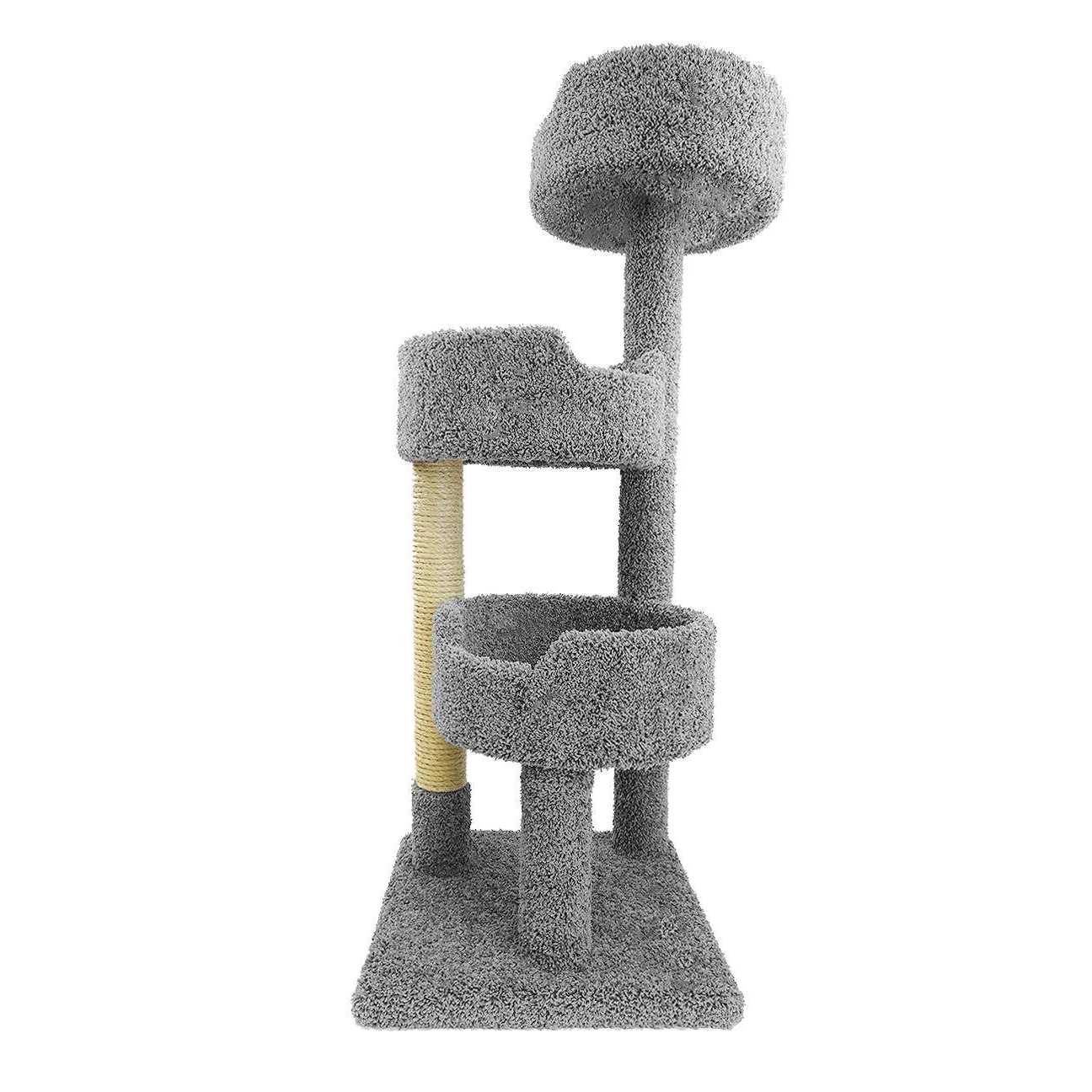 New Cat Condos Deluxe Kitty Pad 52 in. Cat Tree - Nail Gallerys