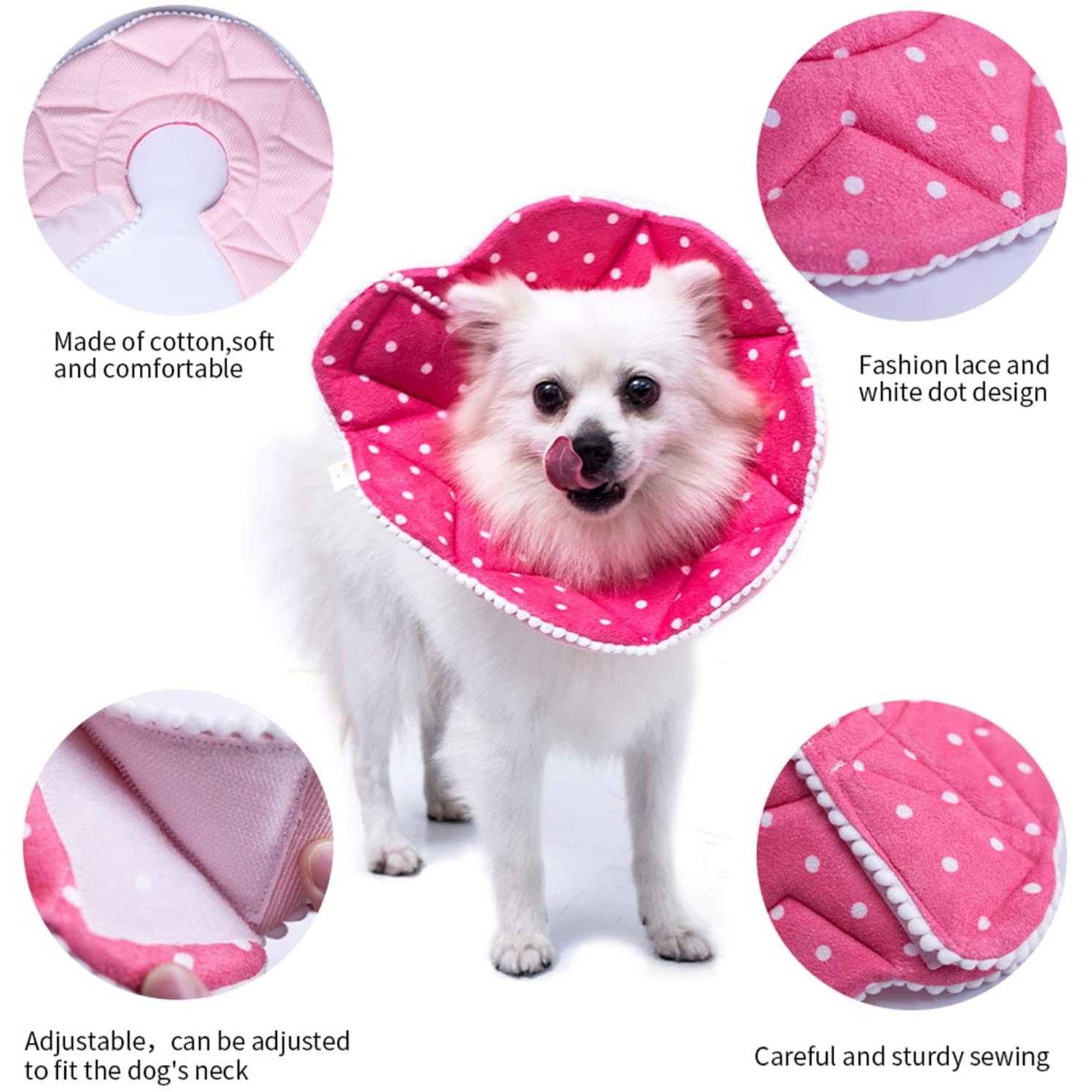 WZ PET Soft Cat Recovery Collar,Adjustable Dog Cat Cone,Dog Protective Cone Collar Surgery,for Cats and Puppy,Small - Nail Gallerys