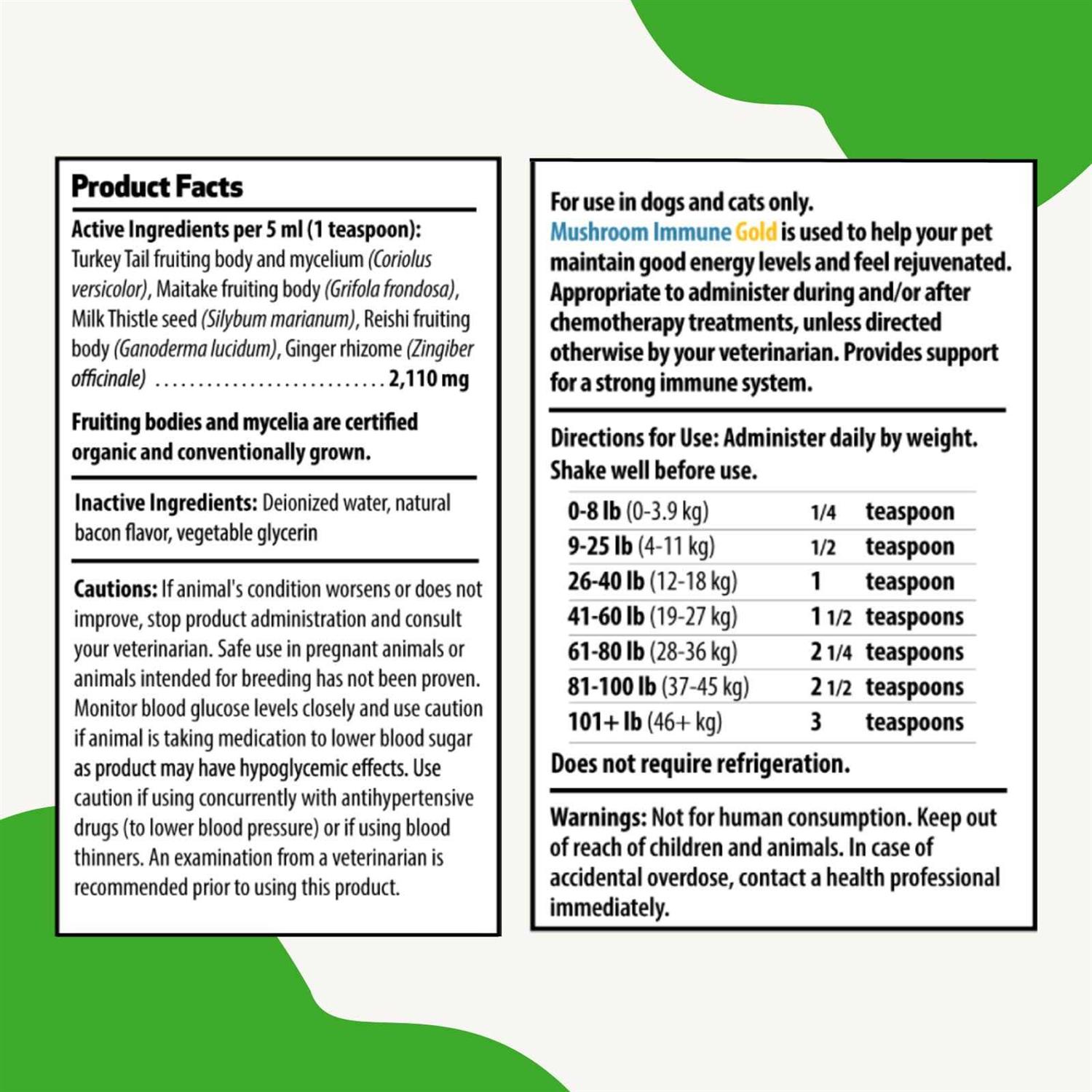 Pet Wellbeing Mushroom Immune Gold for Cats and Dogs - Nail Gallerys