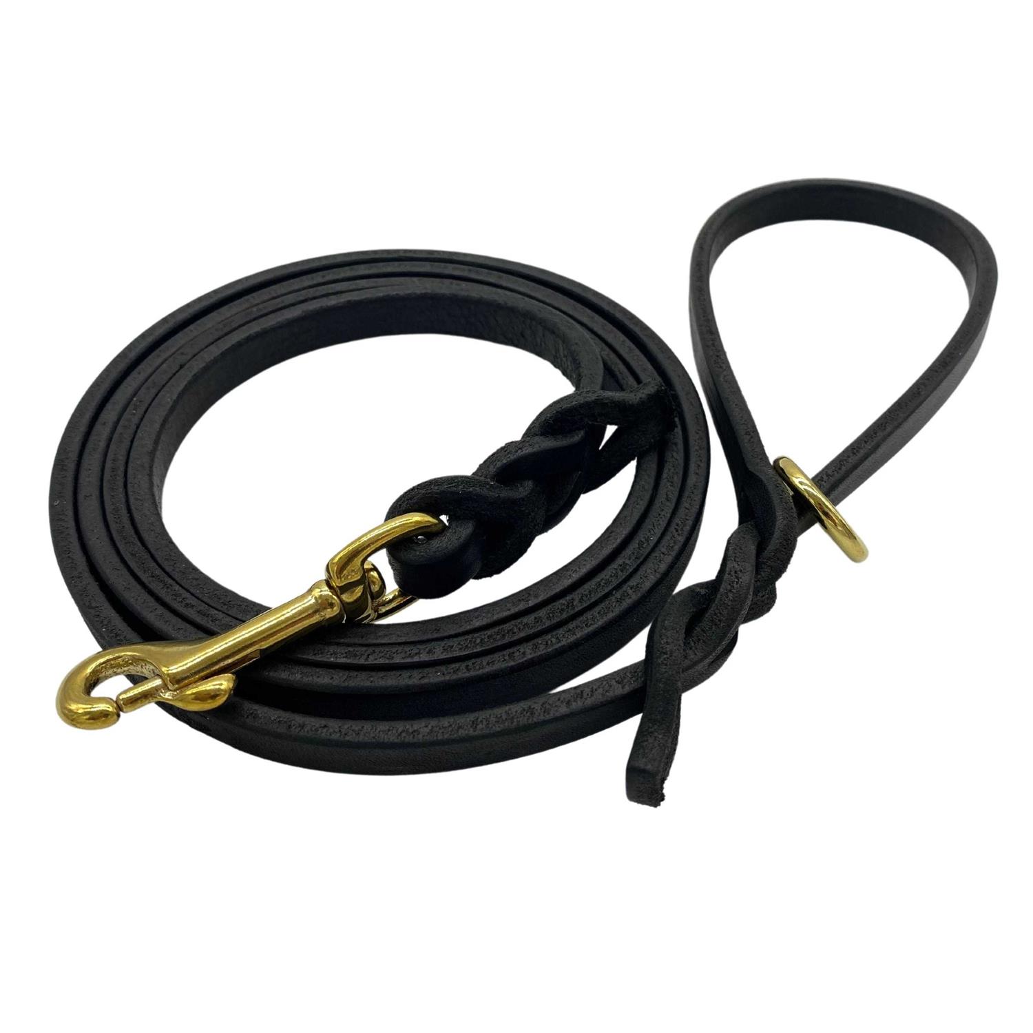 Ravenox 6 FT Braided Leather Dog Leash - Nail Gallerys