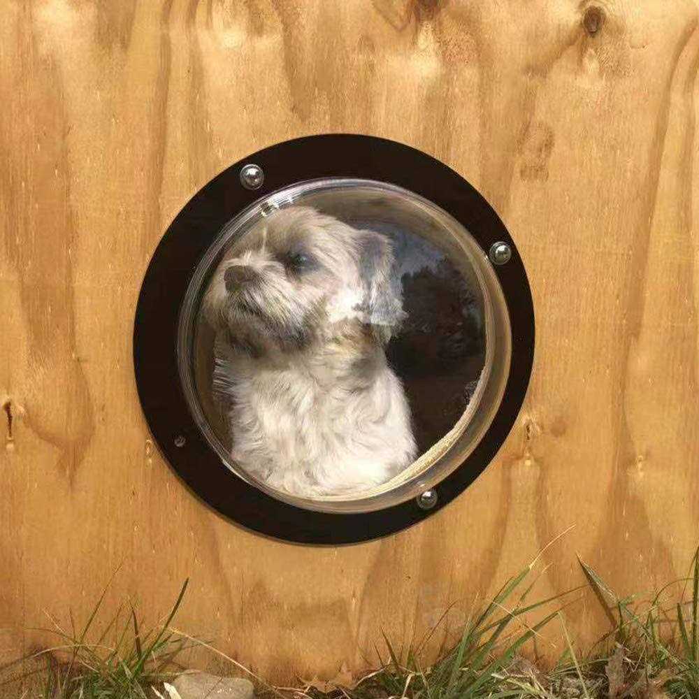 BobbyPet Dog Fence Window Clear View Dome Pet Peek Window - Nail Gallerys