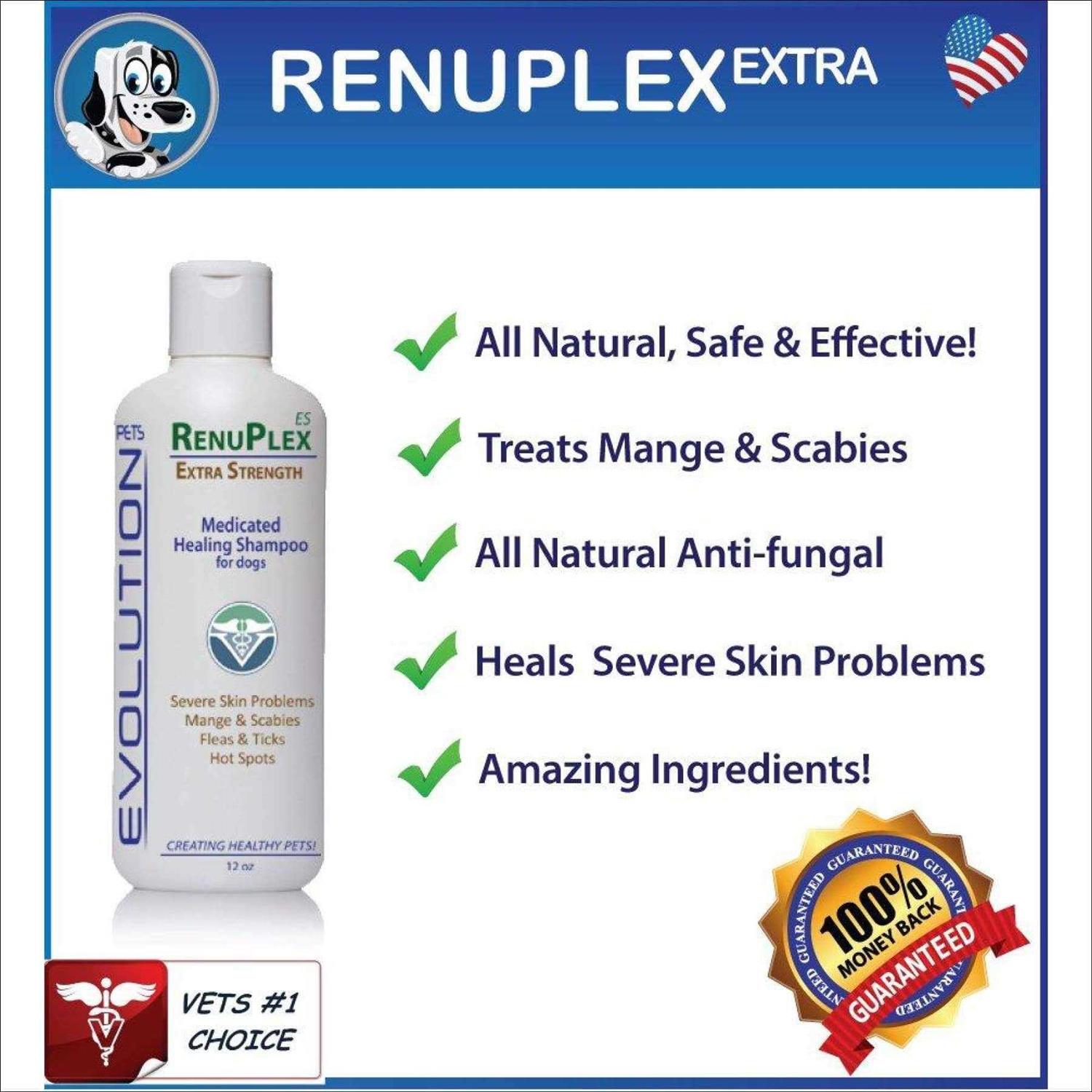 RenuPlex Medicated Dog Mange Shampoo. Extra Strength Mange Shampoo for Dogs Eliminates Mange - Nail Gallerys