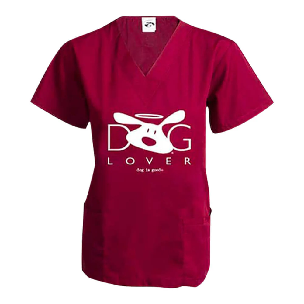Dog is Good Scrub Top, Dog Lover - Nail Gallerys