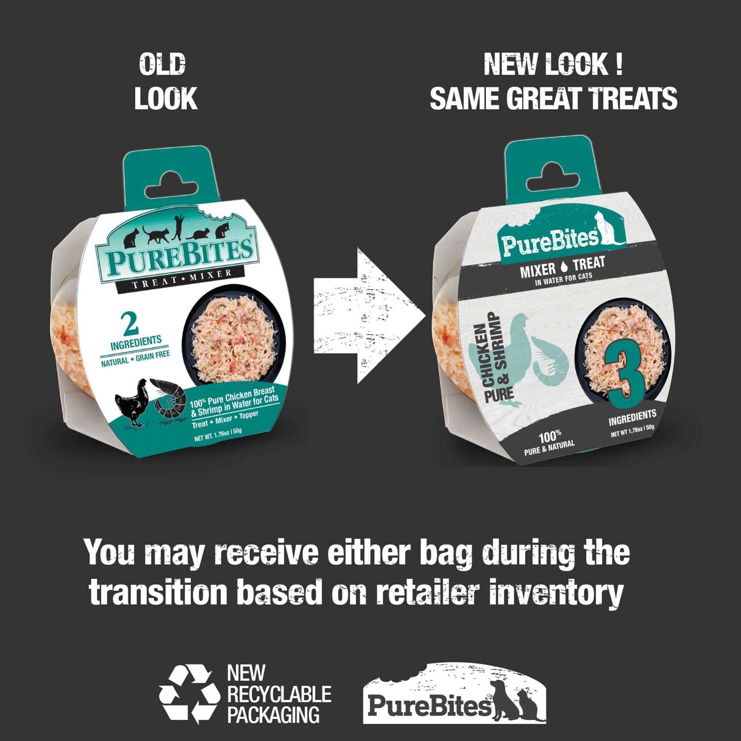 PureBites Mixers Chicken Breast & Wild Ocean Shrimp in Water Cat Food Topper Treat - Nail Gallerys