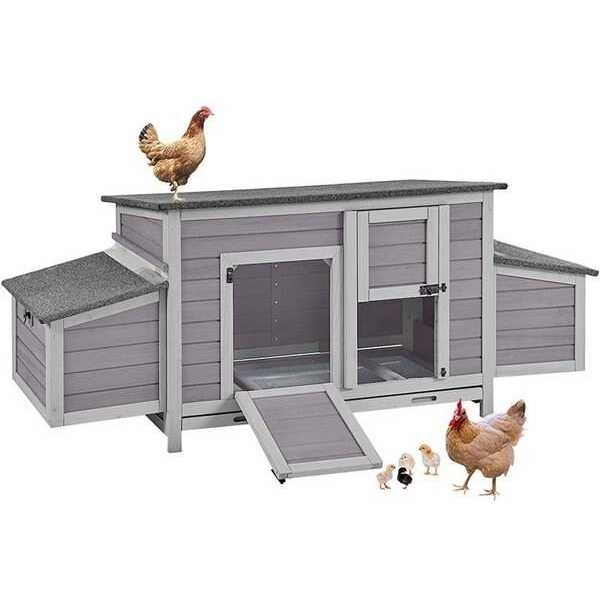 Aivituvin Wooden Chicken Coop for 2-4 Chickens AIR69 - Nail Gallerys