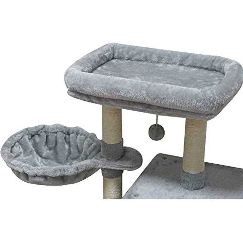 FISH&nap us09h Cute Cat Tree Kitten Cat Tower for Indoor Cat Condo Sisal Scratching Posts with Jump Platform Cat Furniture Activity Center Play House - Nail Gallerys