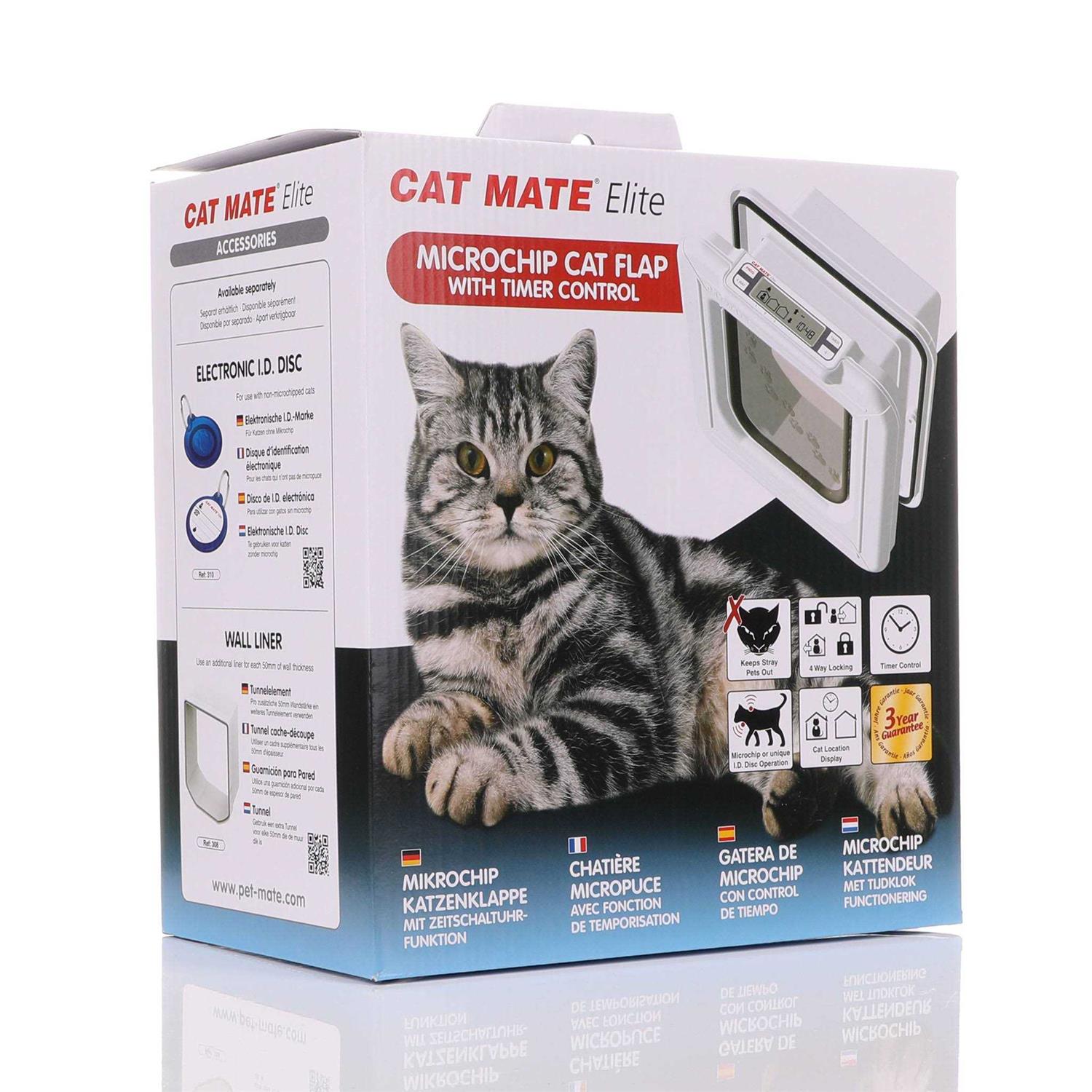 Cat Mate Elite Microchip Cat Flap with Timer Control - Nail Gallerys
