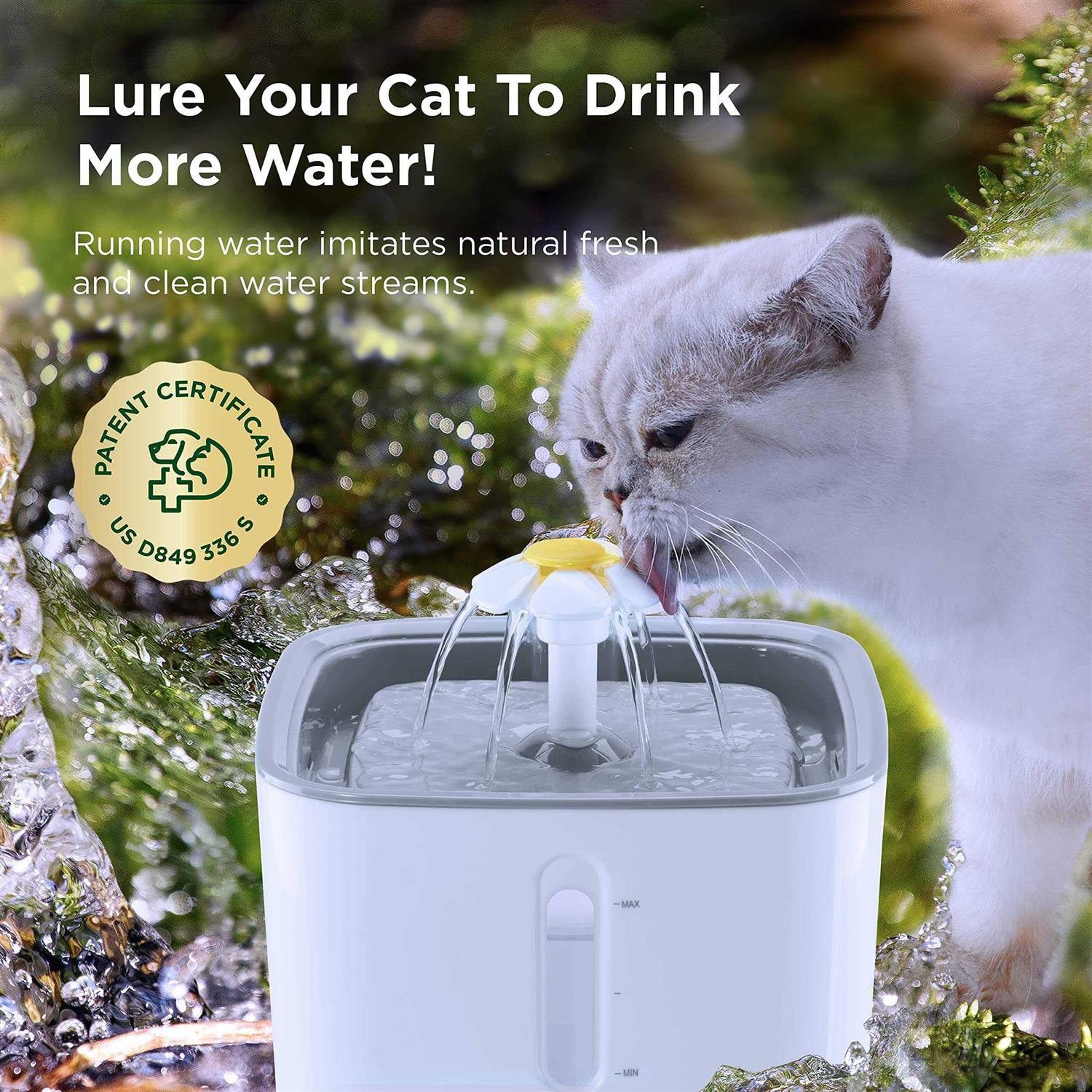 Ciays Cat Water Fountain Automatic Pet Water Fountain - Nail Gallerys