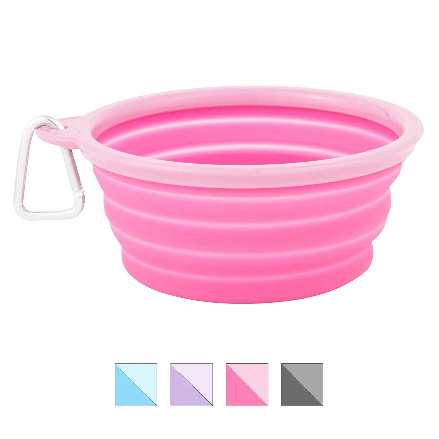 Prima Pets Prima Collapsible Silicone Water Travel Bowl with Clip Dog and Cat - Nail Gallerys