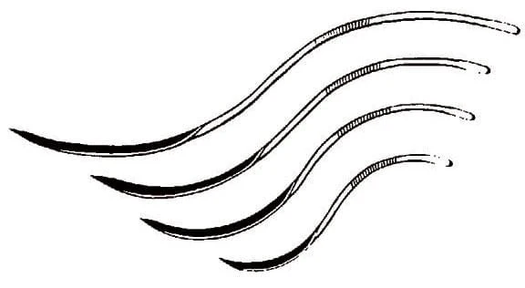 S Curved Needles - Nail Gallerys