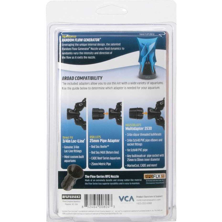 VCA Vivid Creative Flex Series Ultimate Return Line Upgrade Kit Dual 1/2 Flex-Series RFG Saltwater Aquarium - Nail Gallerys
